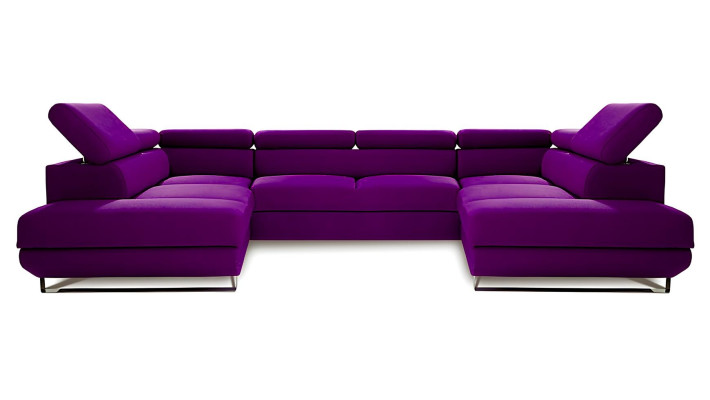 Nowoczesna narożna sofa w kształcie U