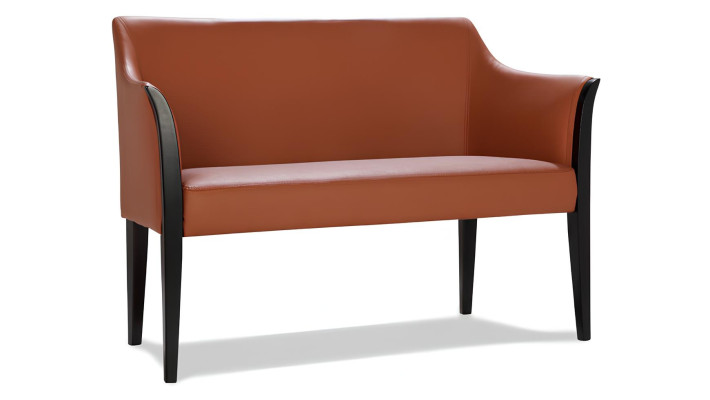 Nowoczesna skórzana sofa dwuosobowa