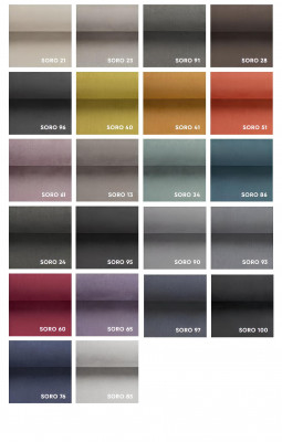 Narożnik w kształcie U z funkcją łóżka z tkaniny