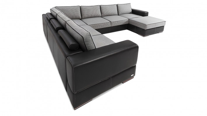 Nowa tapicerowana sofa w kształcie litery U z funkcją łóżka