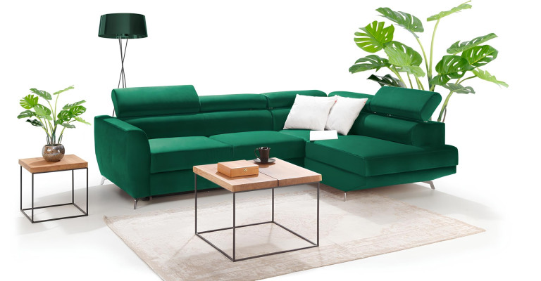 Narożnik w kształcie L Design Sofa Fotel Nowy z pojemnikiem na łóżko i funkcją łóżka