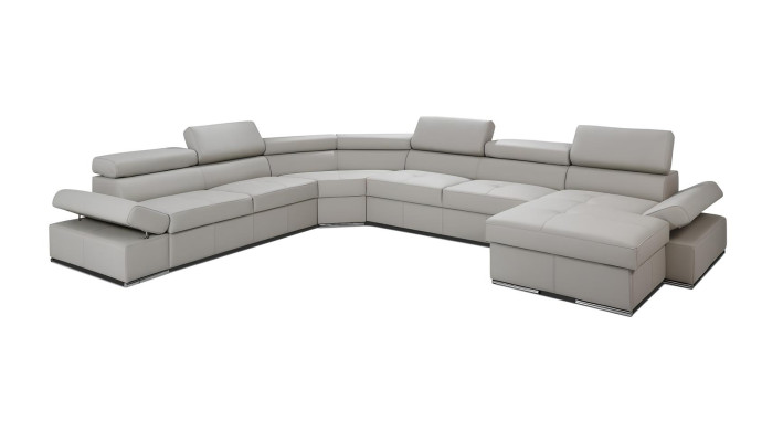 XXL narożnik sofa projekt designerski zestaw sof 100% WŁOSKA SKÓRA