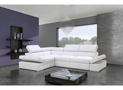 Nowoczesna narożna sofa zestaw mebli krajobrazowych tapicerowanych 100% skórą