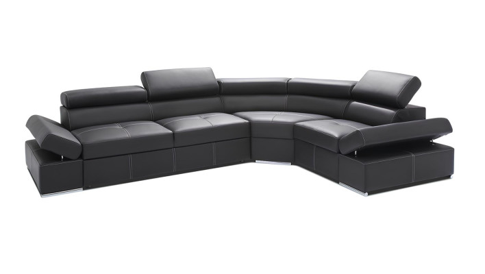 Nowoczesna sofa narożna zestaw projektowy fotel krajobrazowy 100% skóra