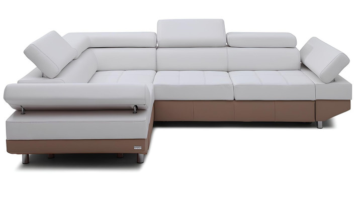 Nowoczesna narożna sofa z designem krajobrazu, narożnik, zestaw, tapicerowany, 100% skóra