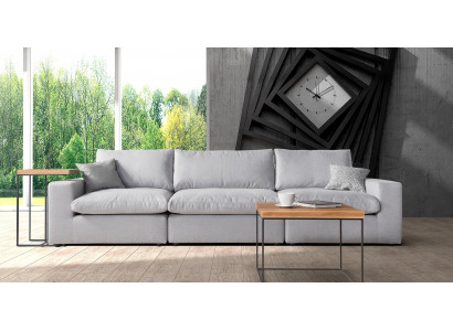 Nowoczesna szara sofa 3-osobowa