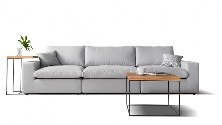 Nowoczesna szara sofa 3-osobowa