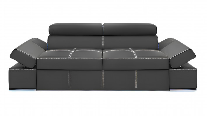 Designowa sofa 2,5-osobowa z funkcją łóżka w 100% nowa skóra włoska