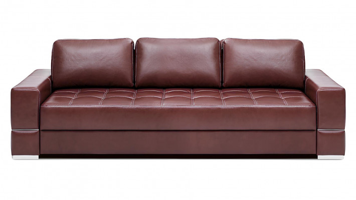 Sofa 3-osobowa z funkcją łóżka w nowoczesnym designie z 100% włoskiej skóry