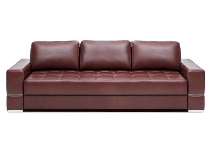 Sofa 3-osobowa z funkcją łóżka w nowoczesnym designie z 100% włoskiej skóry