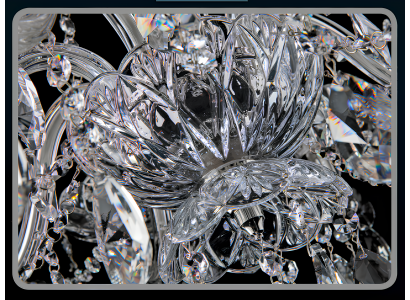 Kron żyrandol lampa sufitowa kryształowa klasyczna