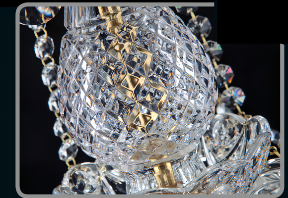 Lampa stołowa Elite Bohemia z kryształem