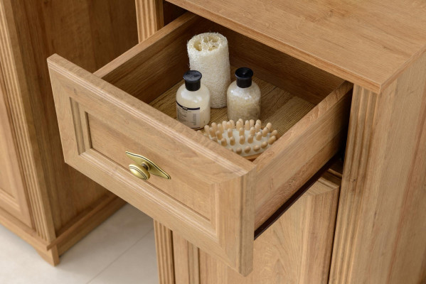 Zestaw mebli łazienkowych 5 części w stylu wiejskim