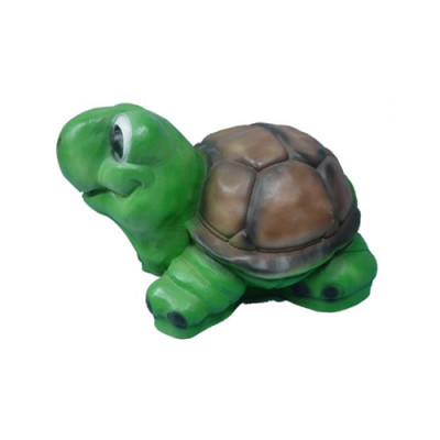 Dekoracja Figura Salon Nowoczesna Rzeźba Żółw Ogrodowy Pomalowany 36 cm Dekoracja