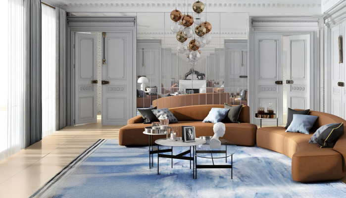 Sofa Narożnikowa kanapa Siedziba Okrągły Narożnik Sofy Materiał Salon Design Kanapy Podkładka Modern