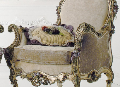 Fotel biblioteczny do czytania, fotel uszasty, sofa tapicerowana, meble włoskie luksusowe