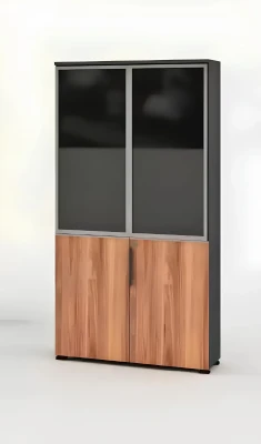 Nowoczesna mobilna szafa z dużą komodą meble biurowe design