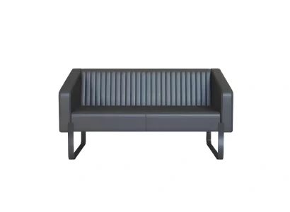 Designer sofa 3-osobowe Sofa Fotel Sofa Drewno Tkanina Szary