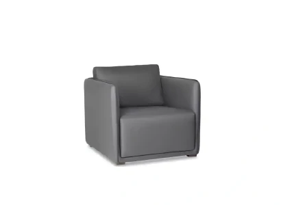 Fotel tapicerowany w stylu nowoczesnym 1-osobowy szary