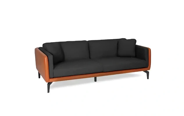 Designerska sofa tapicerowana 3-osobowa nowa tkanina