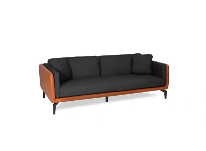 Designerska sofa tapicerowana 3-osobowa nowa tkanina