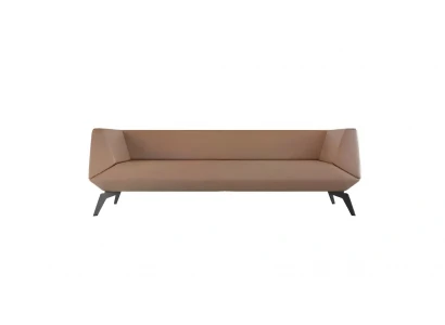 Nowoczesna sofa do salonu, drewniana, 3-osobowa