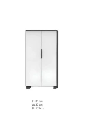 Biały biurowy szafa nowoczesny design