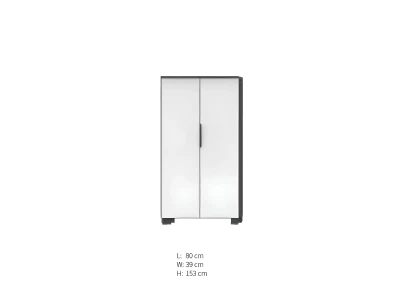 Biały biurowy szafa nowoczesny design