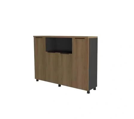 Nowoczesne biurowe sideboard konsola meble drewniane brązowe nowe