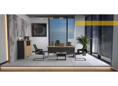 Nowoczesne biurowe sideboard konsola meble drewniane brązowe nowe