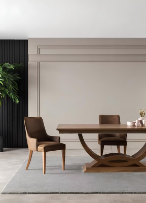 Luksusowy tapicerowany fotel loftowy projektanta mebli brązowy krzesło skórzane do kuchni