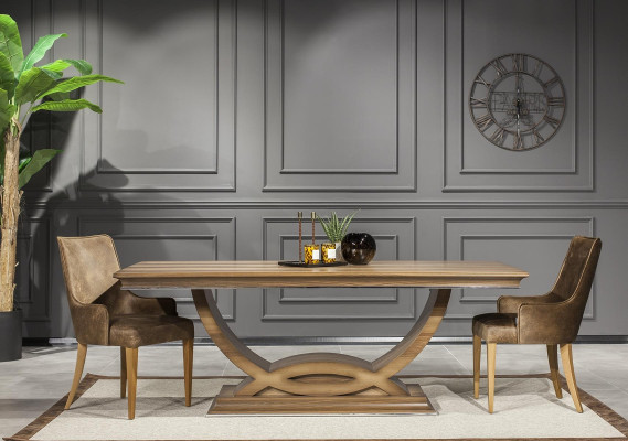 Luksusowy stół jadalny 207x101cm Elegancki stół do jadalni Stół drewniany Meble