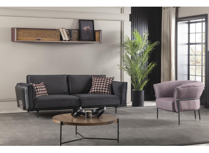 Luksusowy fotel relaksacyjny do salonu, krzesła klubowe, meble, sofa lila