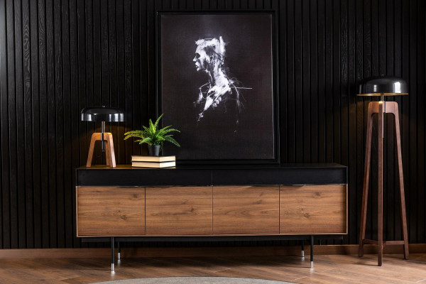 Komoda Sideboard Armadio Credenza Comodini Armadi 208cm Mobili Legno