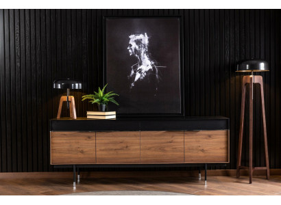 Komoda Sideboard Armadio Credenza Comodini Armadi 208cm Mobili Legno