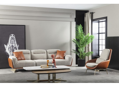 Zestaw mebli do salonu sofa 3+1 miejsc 3 sztuki