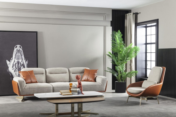 Przytulna kanapa do salonu 260cm Duża sofa