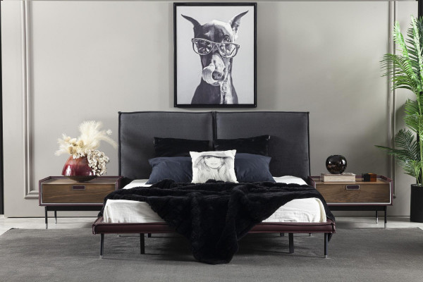 Luksusowa brązowa szafka nocna do sypialni, szafki loftowe, nowoczesna konsola