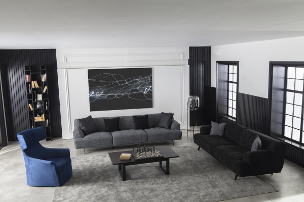 Tapicerowana sofa na cztery miejsca 284 cm