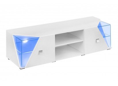 Nowoczesny biały zestaw TV mobilny