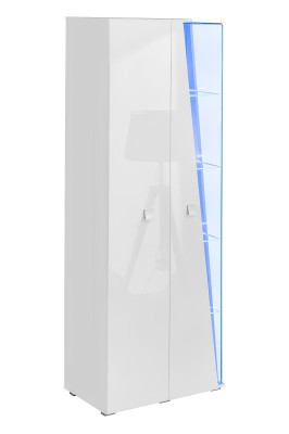 Nowoczesny zestaw mebli do luksusowego salonu, meble, ściana z zabudową, witryna, nowe meble, białe