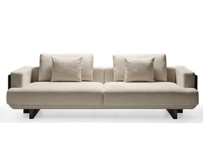 Nowa beżowa sofa 3-osobowa z tkaniny