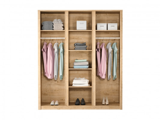 Szafa materiałowa z 2 drążkami na ubrania