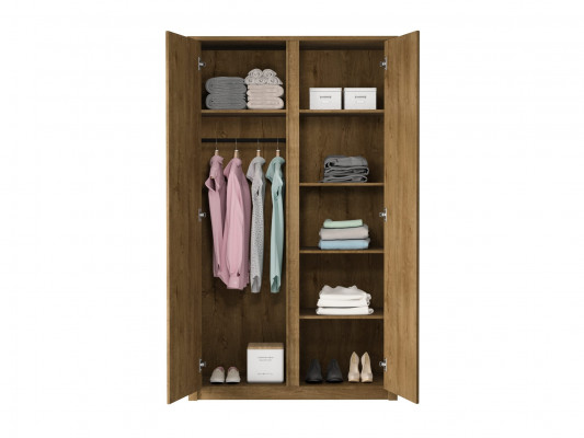 Szafa garderobiana z tkaniny z lustrem