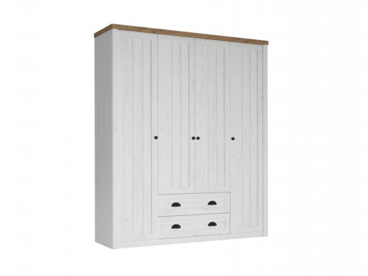 Szafa garderobiana z tkaniny z szufladami i drążkiem na ubrania