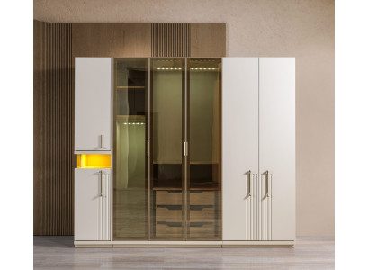 Nowoczesna szafa 251 cm duża do sypialni