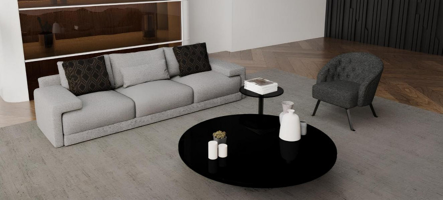 Sofa z fotelem w eleganckim i komfortowym designie
