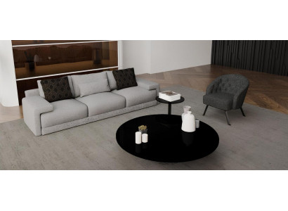 Sofa z fotelem w eleganckim i komfortowym designie