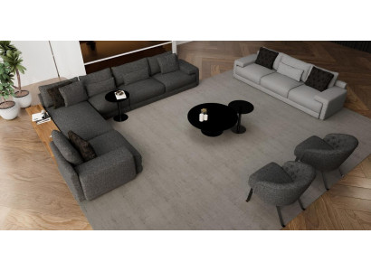 Rogówka z fotelem x2 w eleganckim designie harmonii designu i komfortu