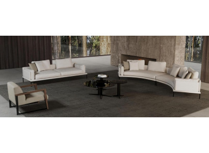 Elegancka nowoczesna geometria sofy